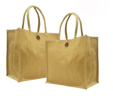 Blue Eco Friendly Plain Jute Lunch Bag, Size/Dimension: 9 X 11 Inch ( L X W  ) at Rs 65/piece in Noida